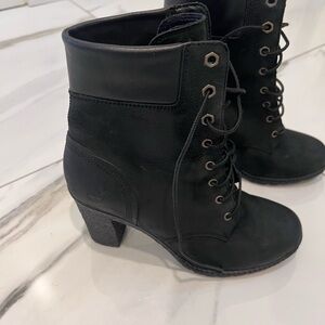 Timberland Women's Earthkeepers 6'' Boots Black-leather ,lace-up